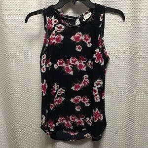J. Crew Black and Pink Tank Top